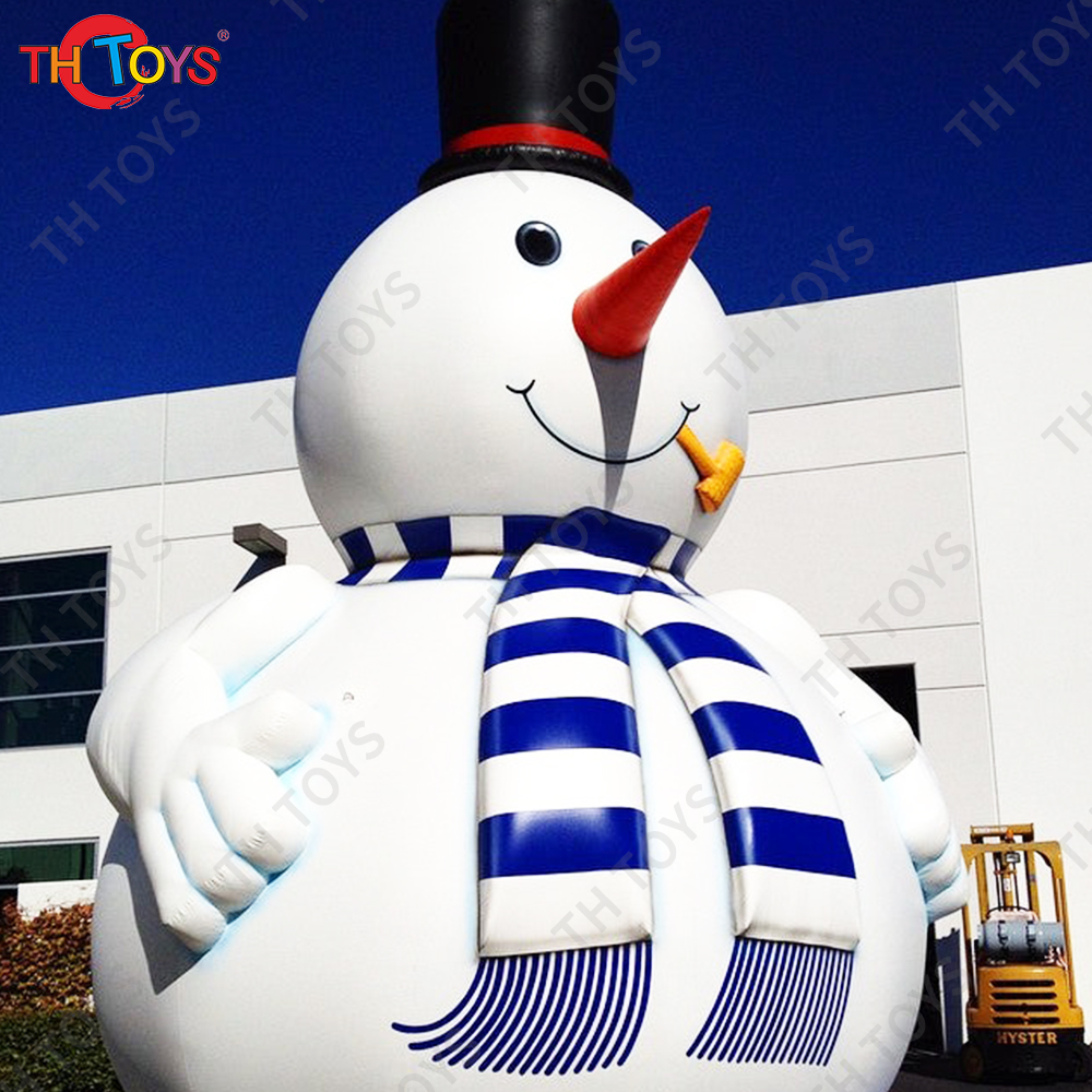free shipping 6m/8m/10m large outdoor advertising snowman inflatable christmas snowman,giant inflatable snowman cartoon