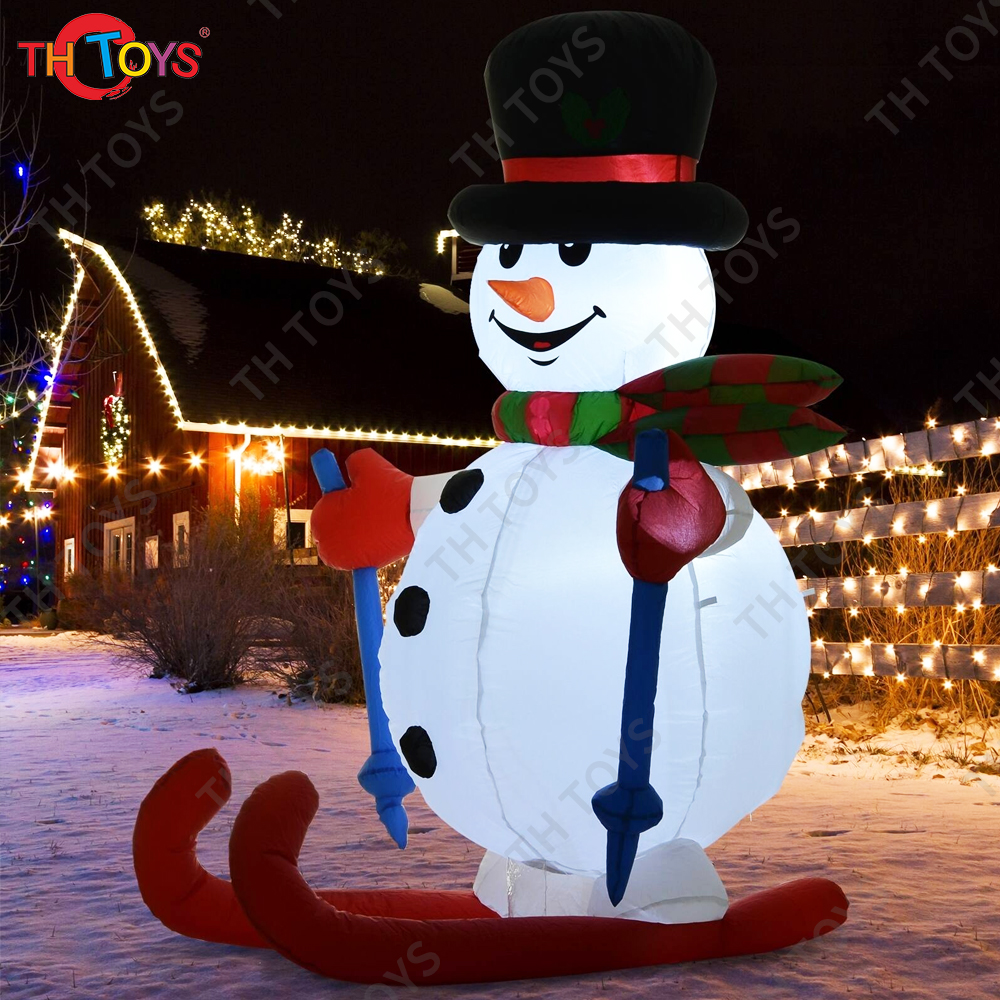 free air shipping to door,4m13ft outdoor christmas decorations lighting up led inflatable snowman, cheap Christmas cartoon