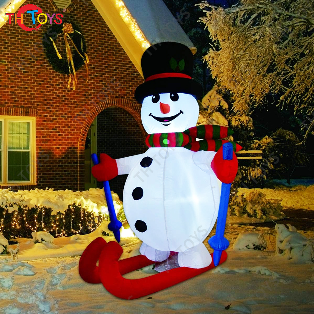 free air shipping to door,4m13ft outdoor christmas decorations lighting up led inflatable snowman, cheap Christmas cartoon