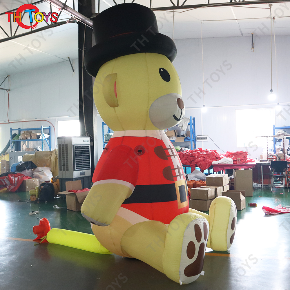 Free shipping to door,Inflatable Bear for Christmas holiday, 3m 10ft big inflatable Christmas bear balloon for sale