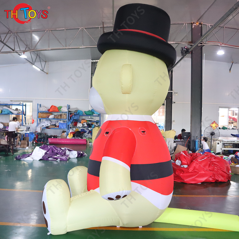 Free shipping to door,Inflatable Bear for Christmas holiday, 3m 10ft big inflatable Christmas bear balloon for sale