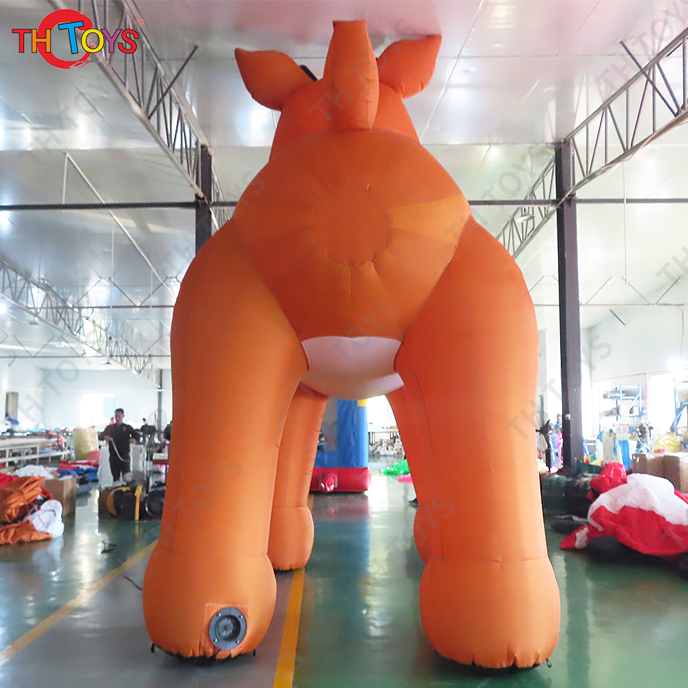 6mH Red-Nosed giant oxford Christmas inflatable Reindeer Rudolph animal model for outdoor event decoration