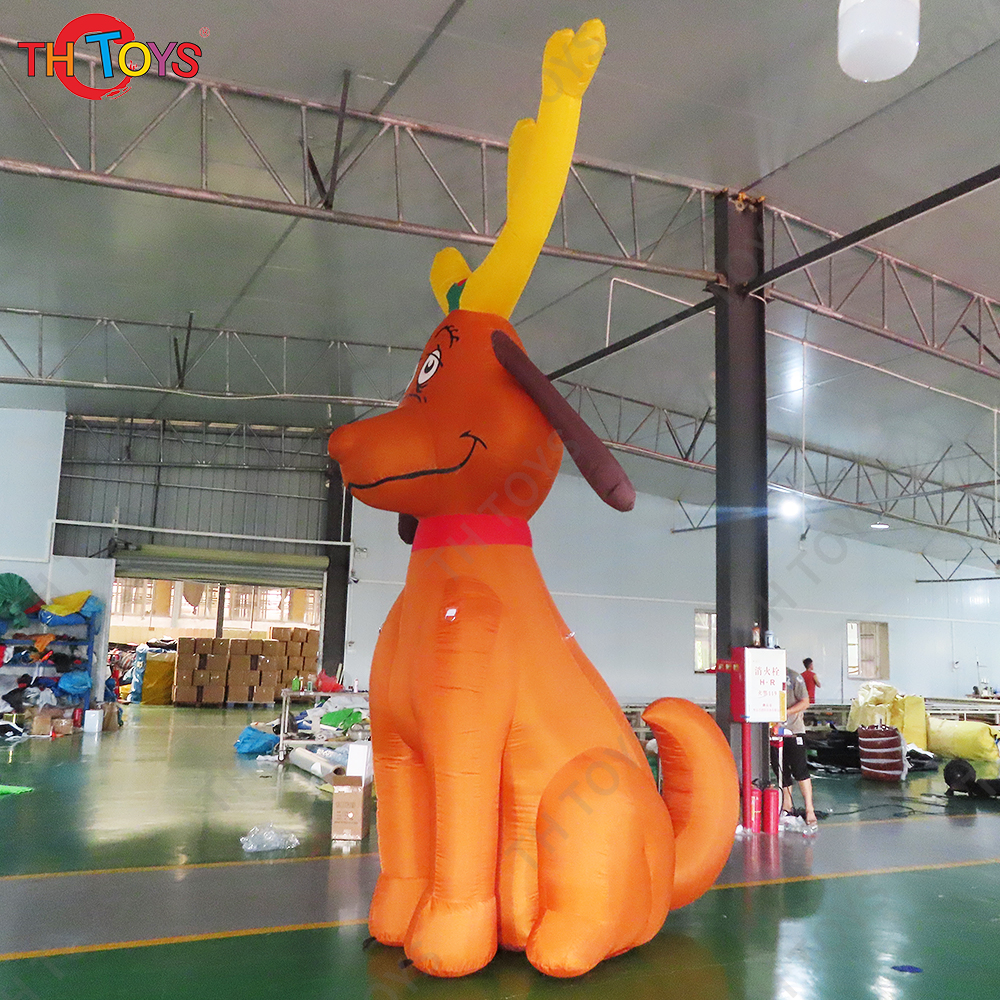 Free Shipping 26ft High Inflatables Santa Deer Advertising Giant Blow Up Reindeer Cartoon Christmas Outdoor Decoration