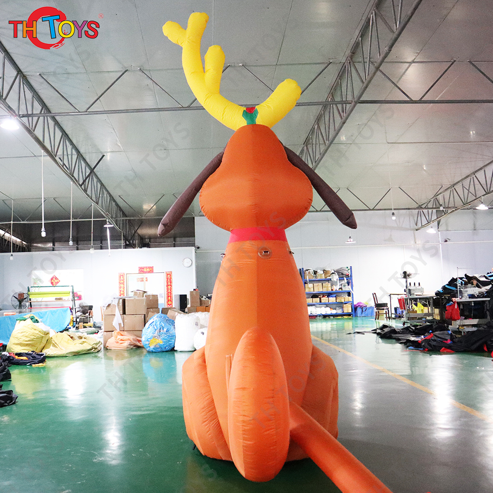 Free Shipping 26ft High Inflatables Santa Deer Advertising Giant Blow Up Reindeer Cartoon Christmas Outdoor Decoration