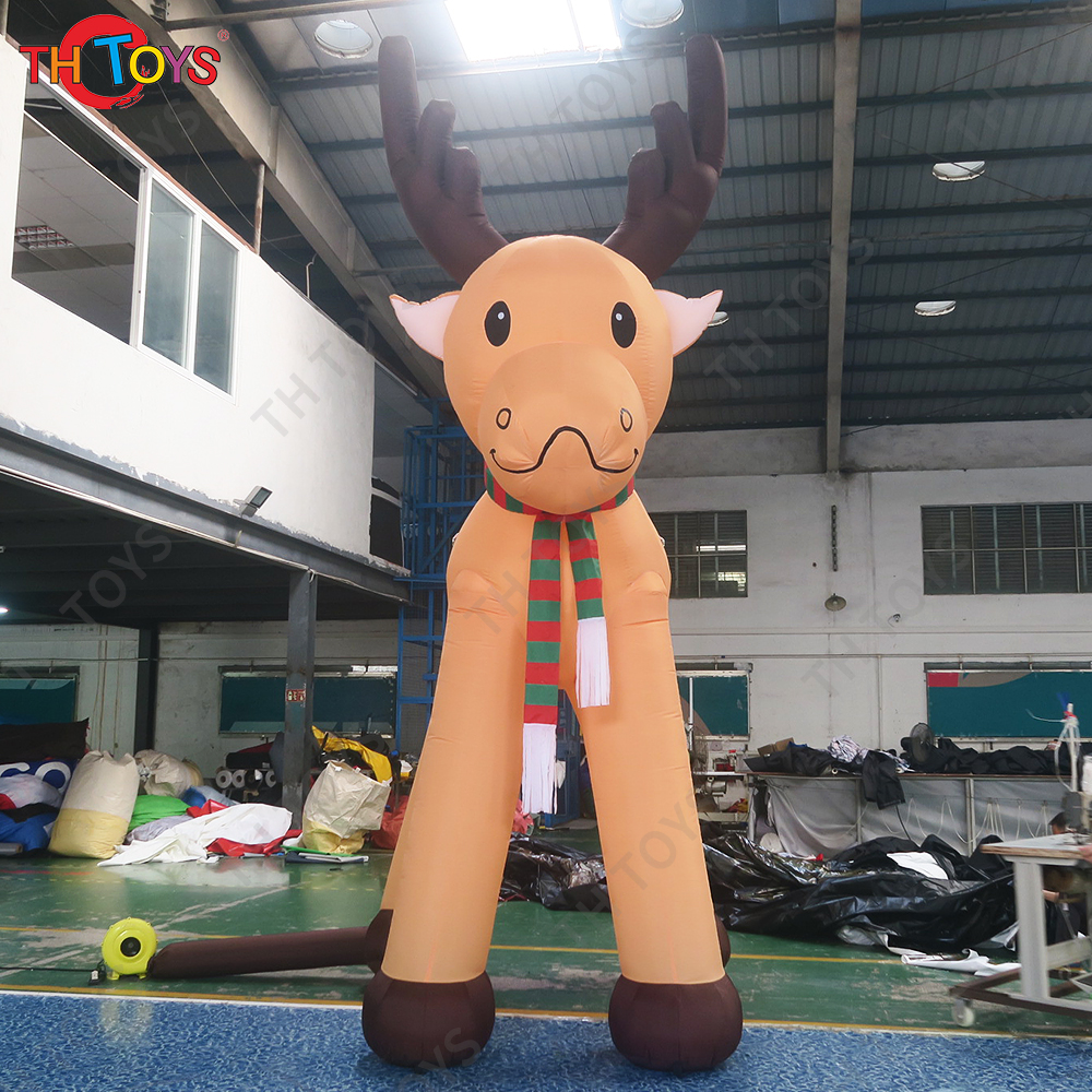 Free Shipping 6mH Giant Christmas Reindeer Inflatable Deer Cartoon for Xmas Yard Decoration