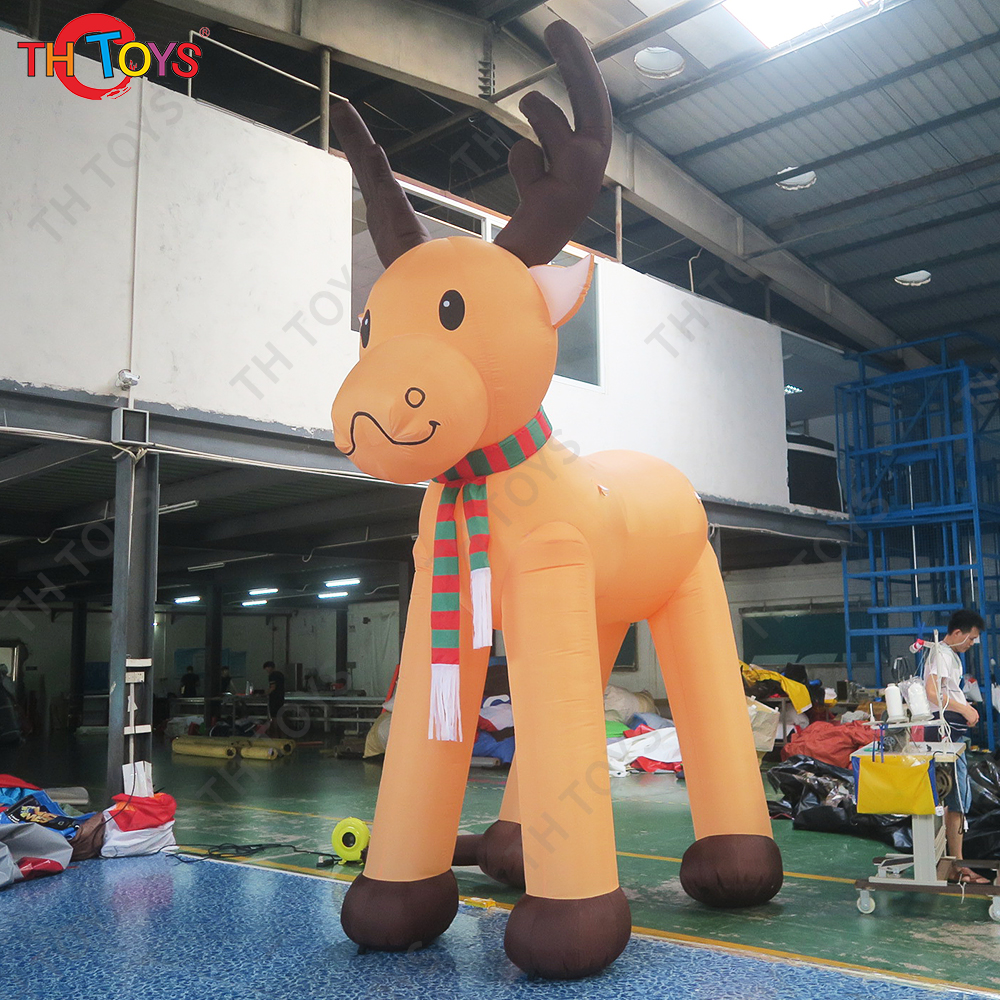 Free Shipping 6mH Giant Christmas Reindeer Inflatable Deer Cartoon for Xmas Yard Decoration
