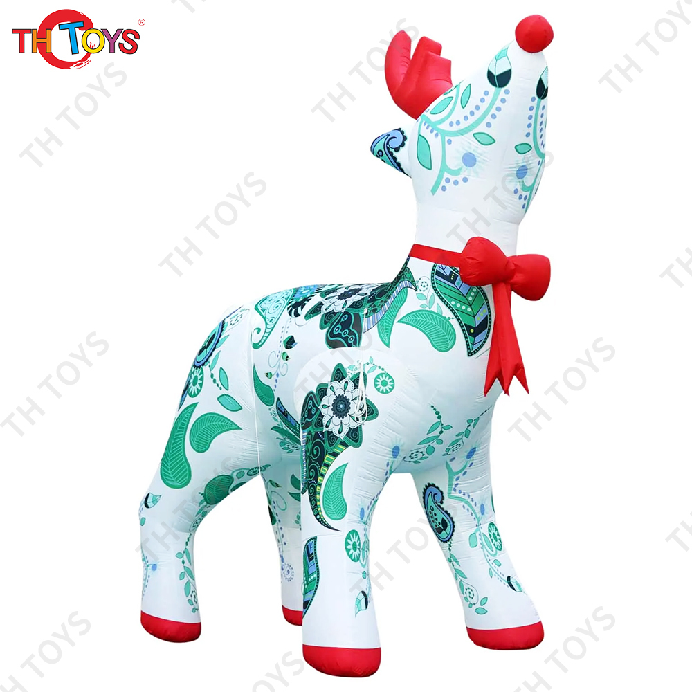 Free shipping to door, Outdoor Christmas Decoration Giant Inflatable Reindeer, 5m 17ft lights Santa Claus reindeer for events