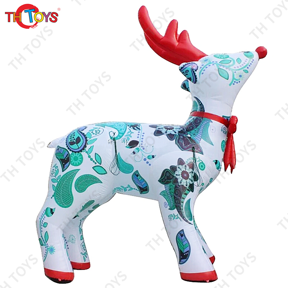 Free shipping to door, Outdoor Christmas Decoration Giant Inflatable Reindeer, 5m 17ft lights Santa Claus reindeer for events