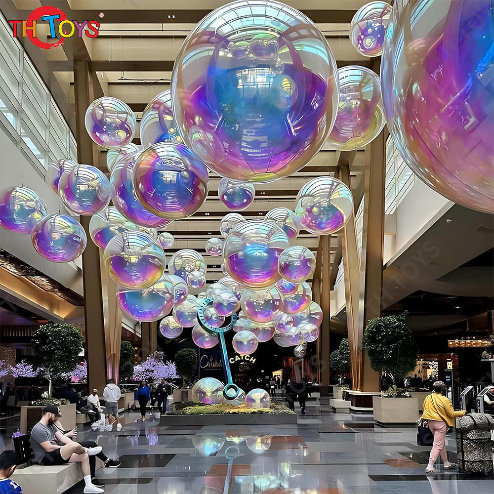 Heat Welding Giant Inflatable Mirror Sphere Balloon Events Wedding Decoration PVC Big Shiny Metallic Mirror Inflatable Balls