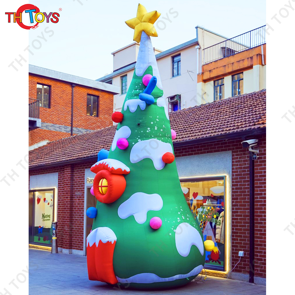 Free Air Shipping Outdoor Giant Christmas Inflatables Tree Outdoor Decorations With Led Light