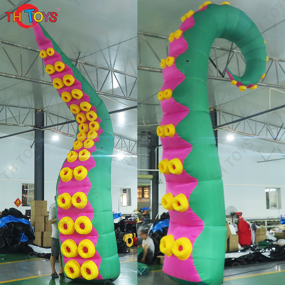 Free Ship Lighting Inflatable Octopus Tentacles Animal Legs Replica Model for Building Decoration
