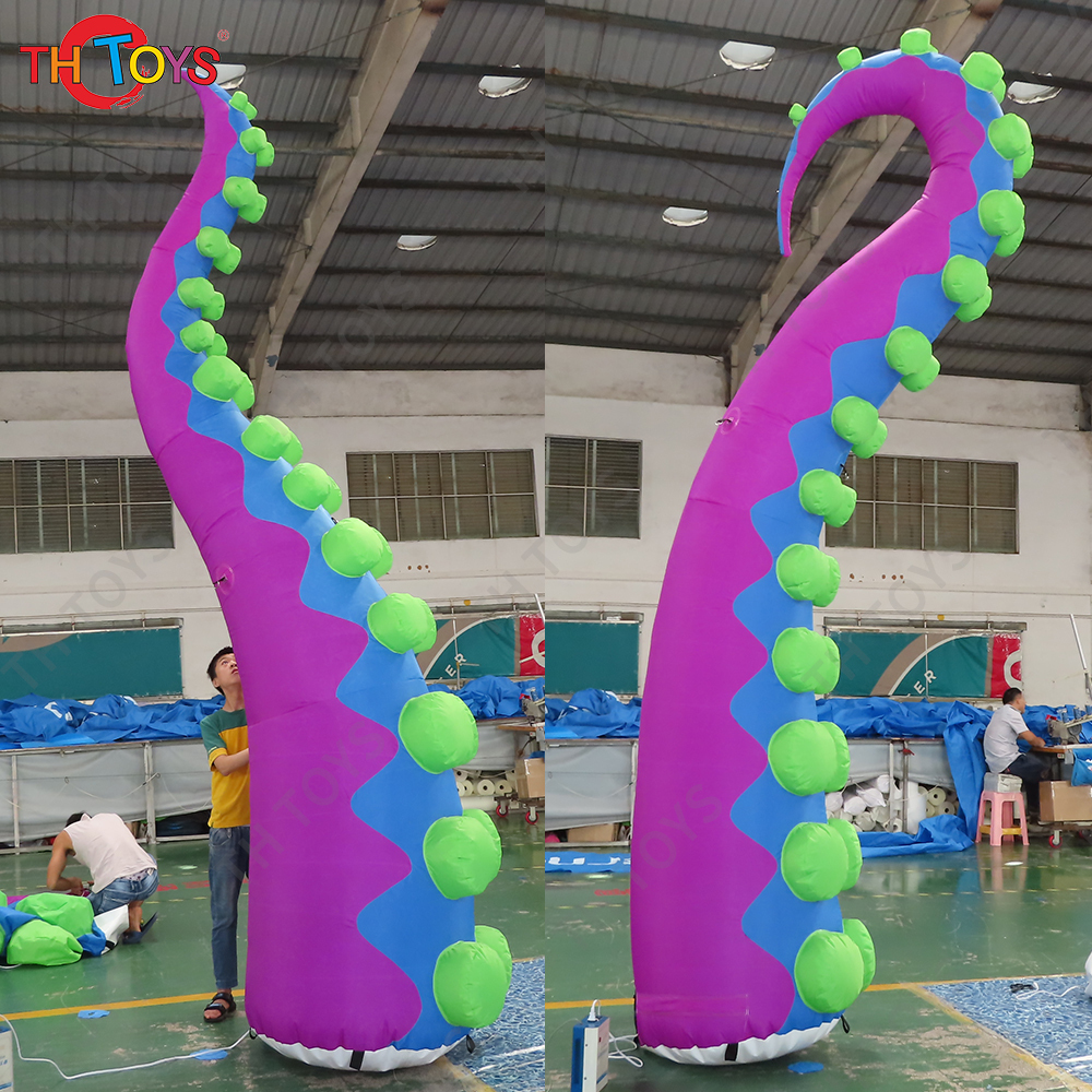 6 Meters High giant Inflatable Octopus Tentacle For Building Decoration