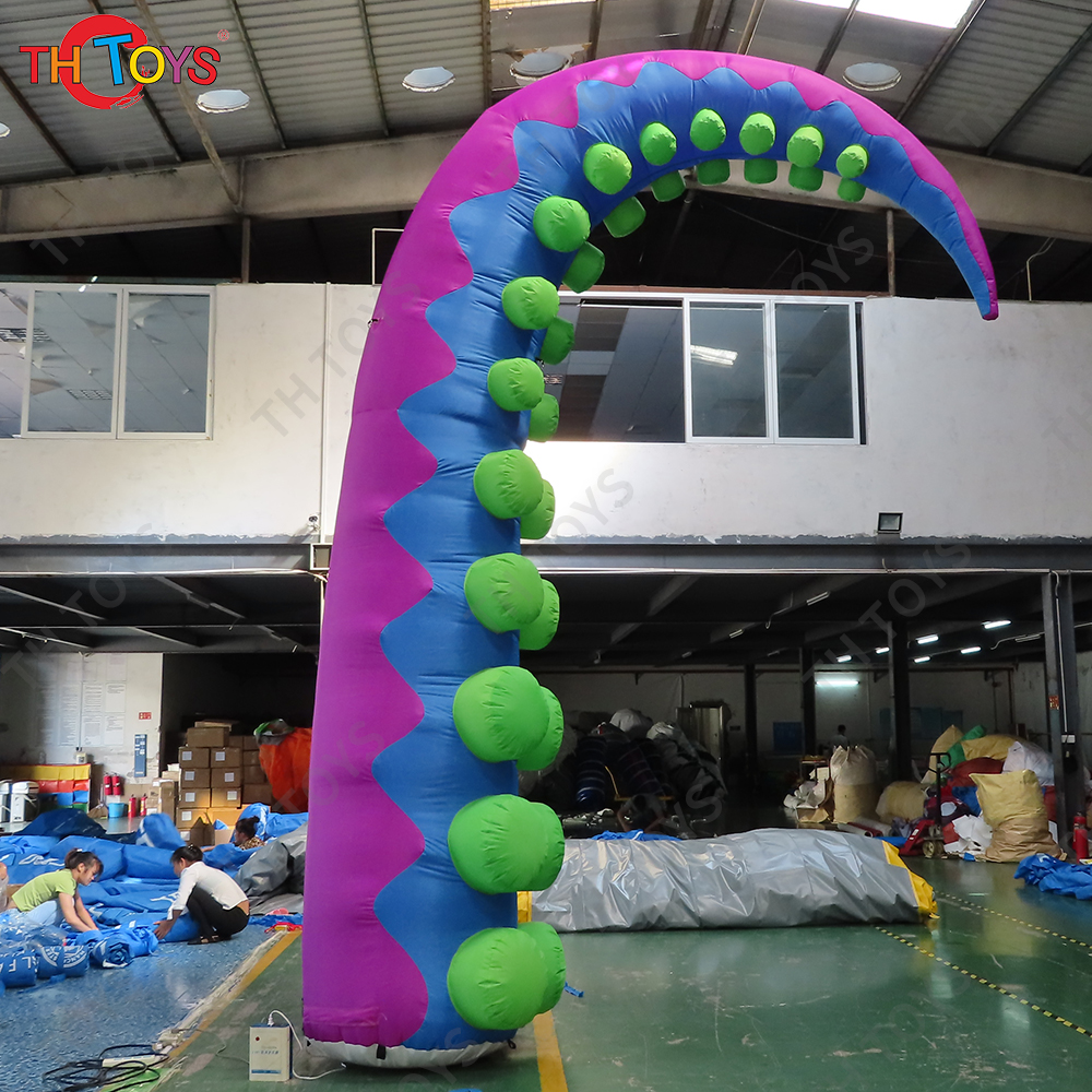 6 Meters High giant Inflatable Octopus Tentacle For Building Decoration