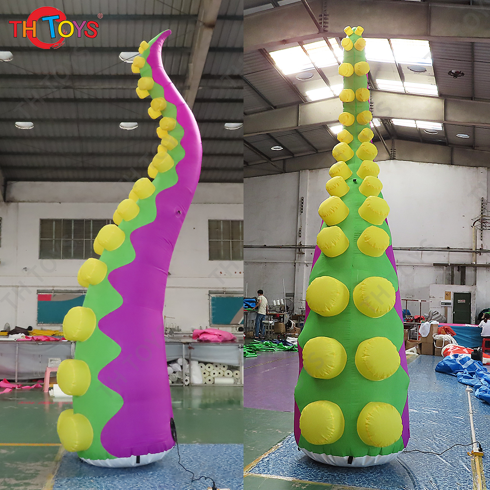 6 Meters High giant Inflatable Octopus Tentacle For Building Decoration