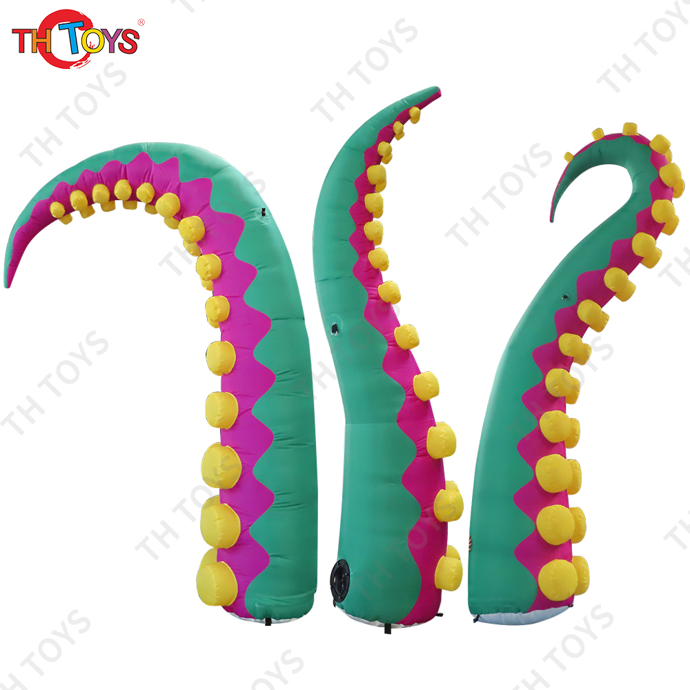 6 Meters High giant Inflatable Octopus Tentacle For Building Decoration