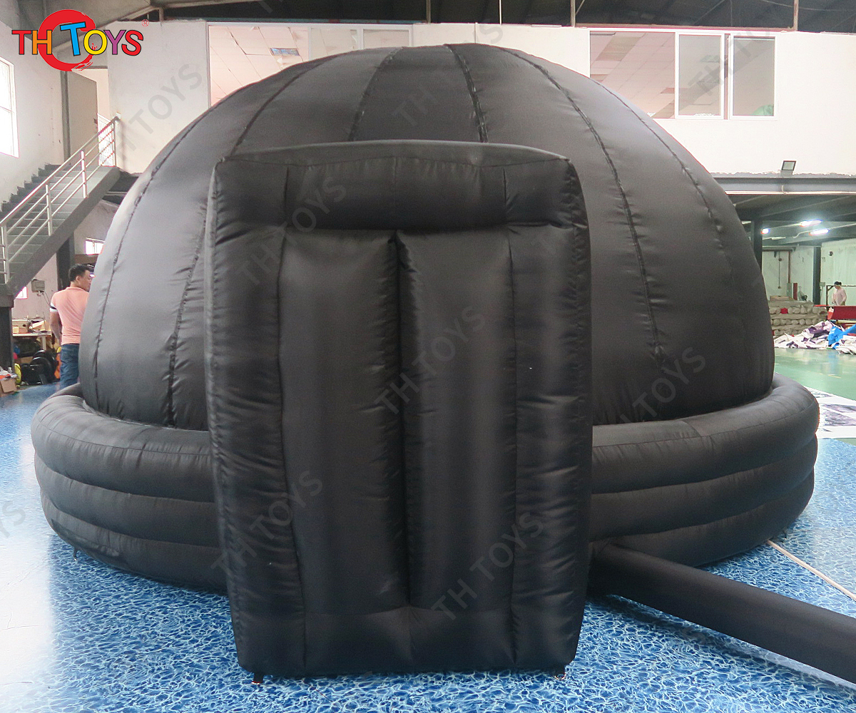 Free Air Shipping 5m/6m Portable Black Inflatable Planetarium Projection Dome Tent Cinema Tents for Sale