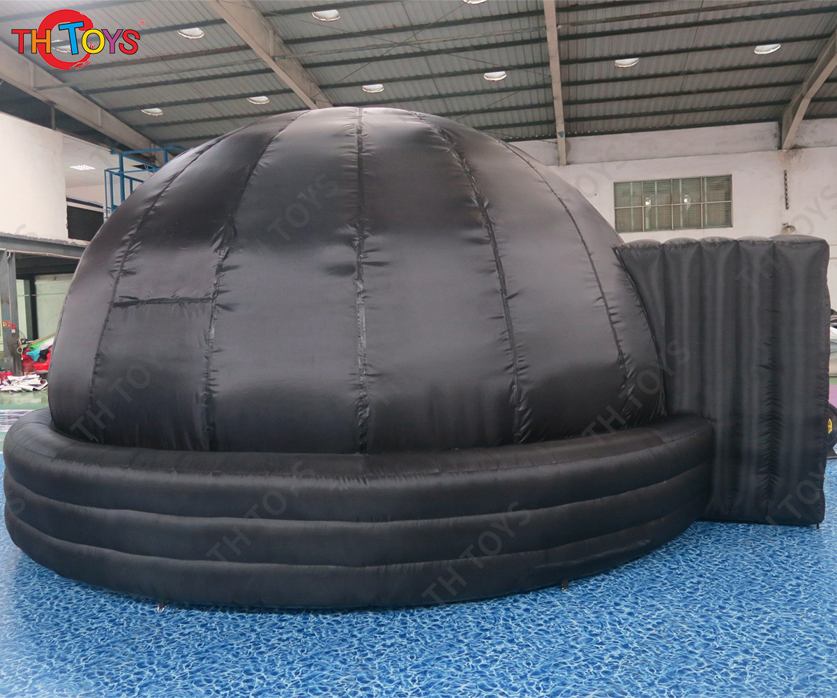 Free Air Shipping 5m/6m Portable Black Inflatable Planetarium Projection Dome Tent Cinema Tents for Sale