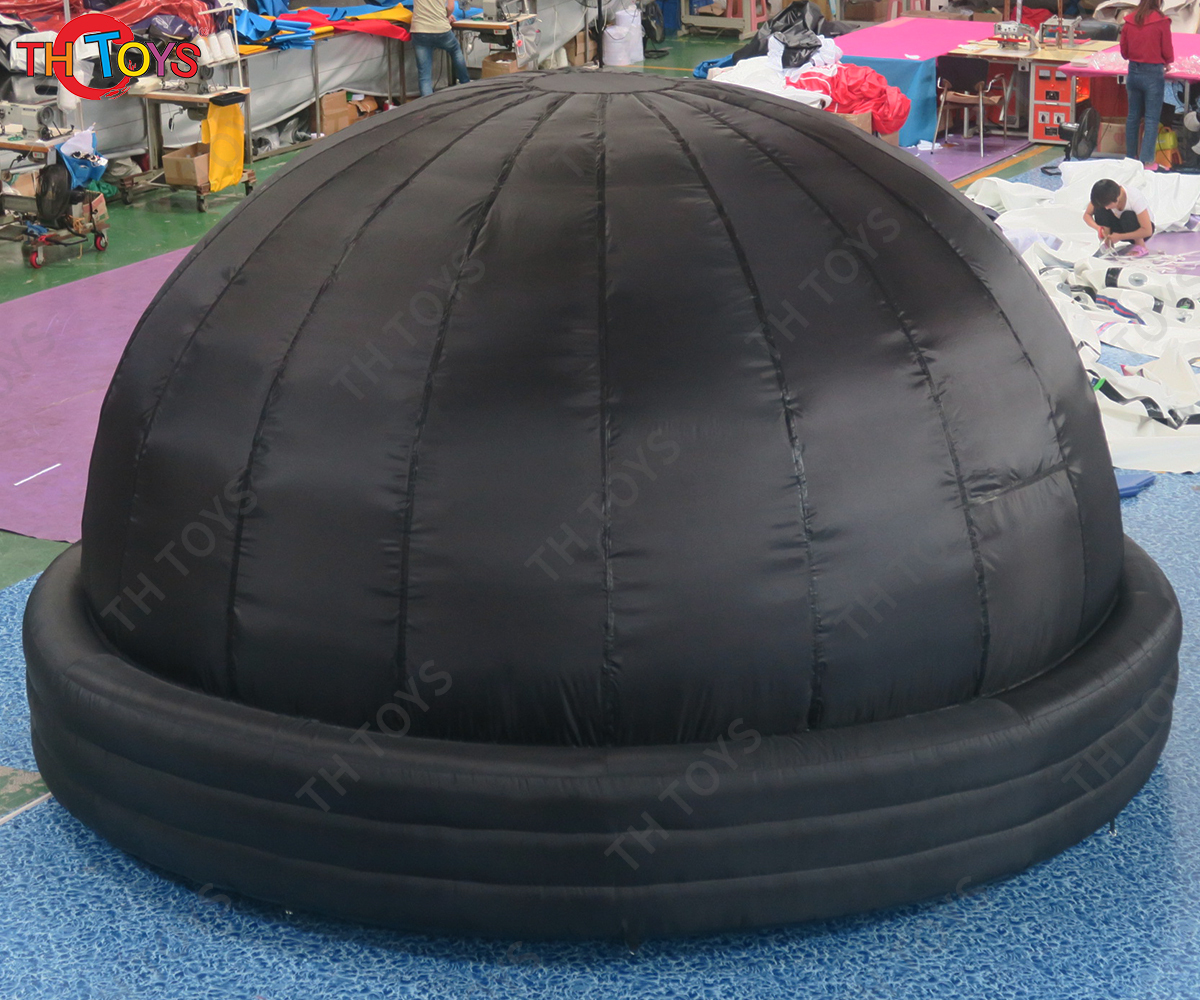Free Air Shipping 5m/6m Portable Black Inflatable Planetarium Projection Dome Tent Cinema Tents for Sale
