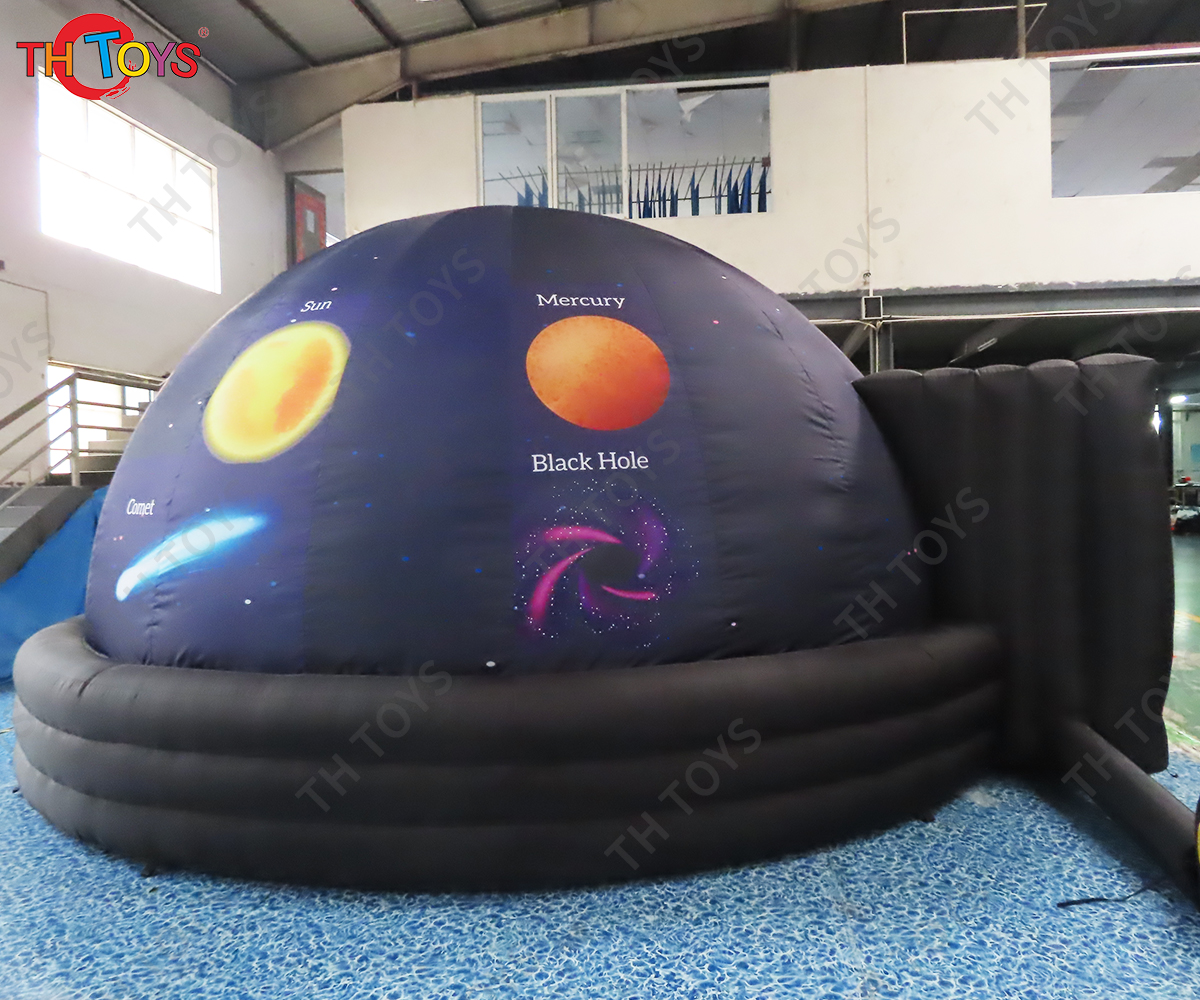 Free Air Shipping 5m/6m Giant Inflatable Planet Tent Projection Dome Tent for Education