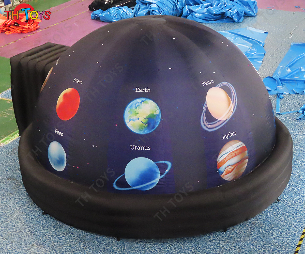 Free Air Shipping 5m/6m Giant Inflatable Planet Tent Projection Dome Tent for Education