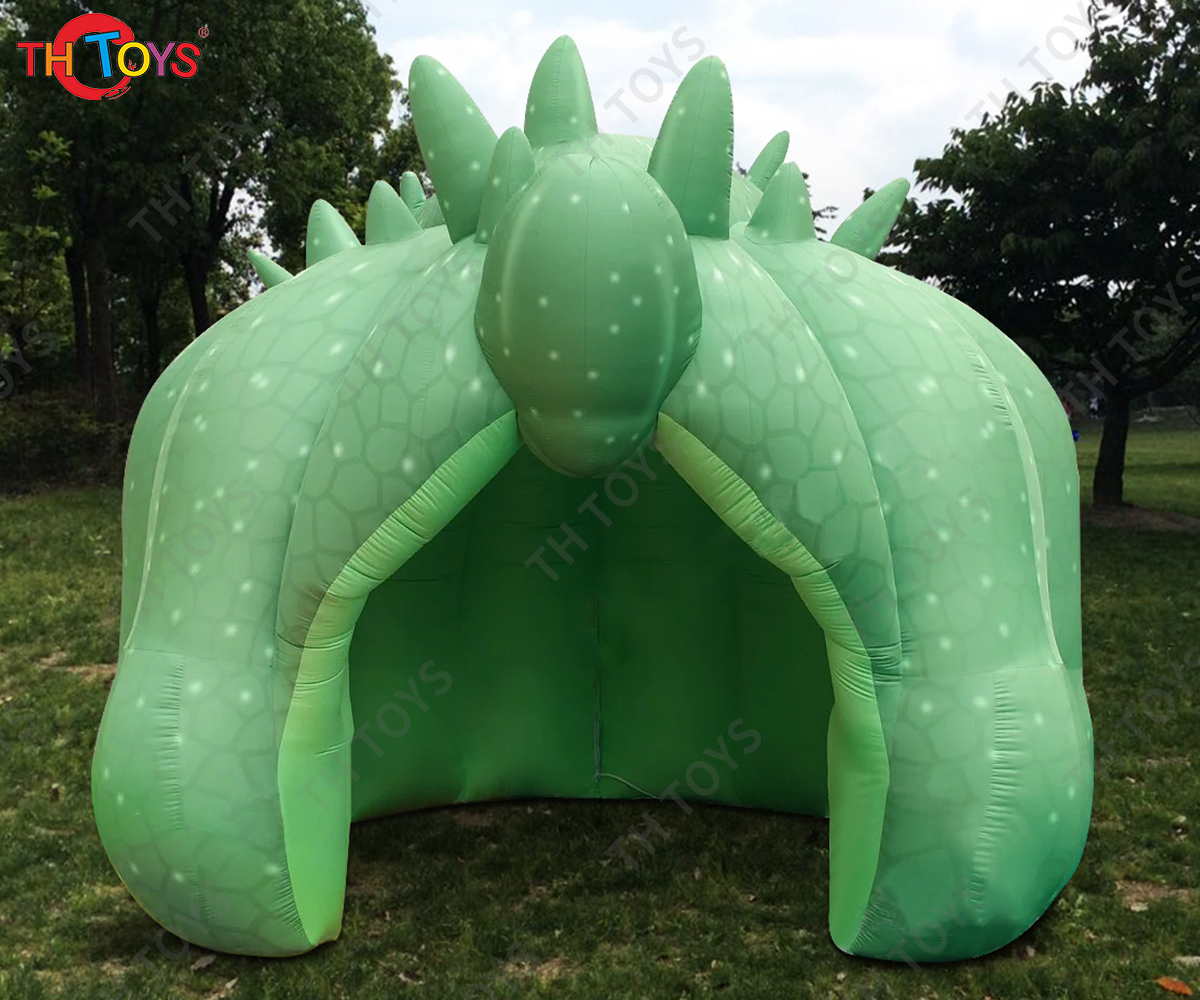 8m Green Giant Inflatable Cactus Igloo Dome Tent With Led And Blower For Outdoor Parties Or Events