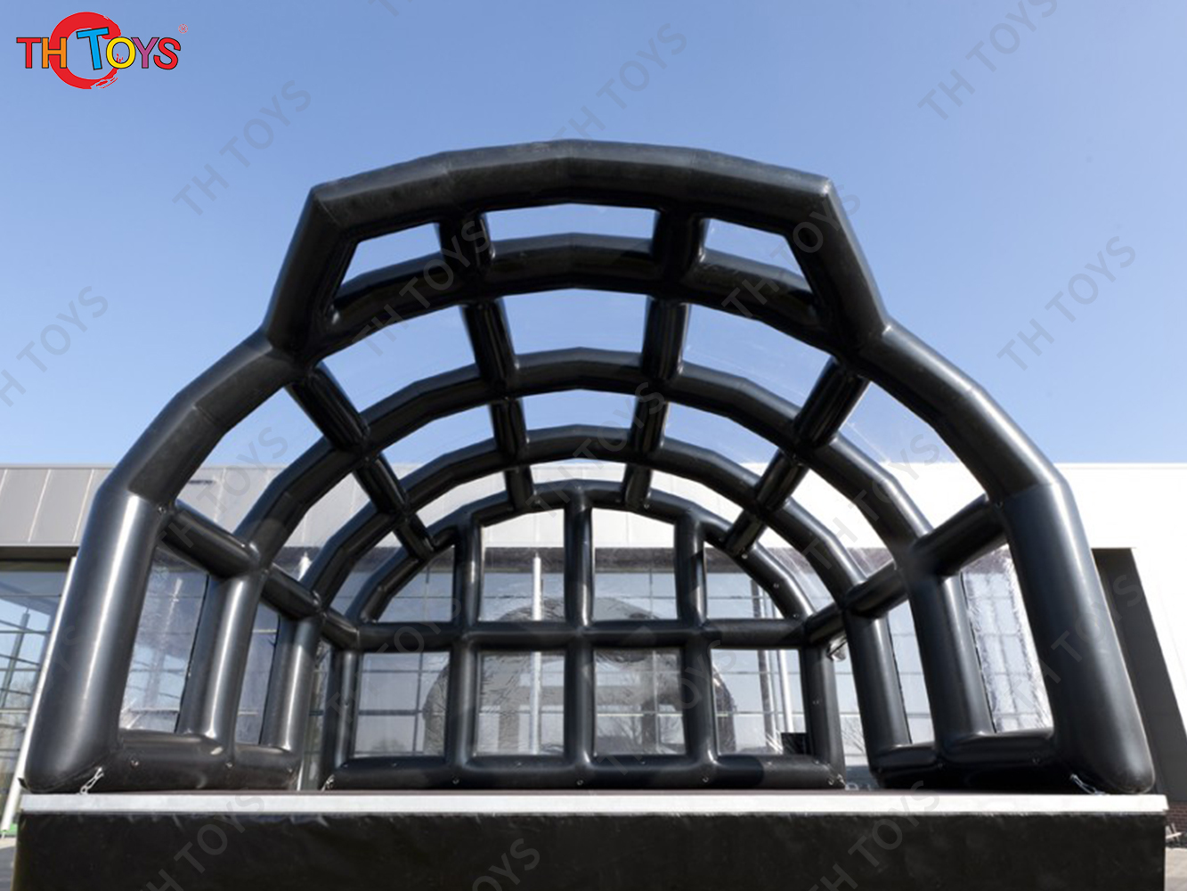 free shipment to sea port, custom airtight outdoor portable transparent inflatable stage cover, commercial inflatable stage tent