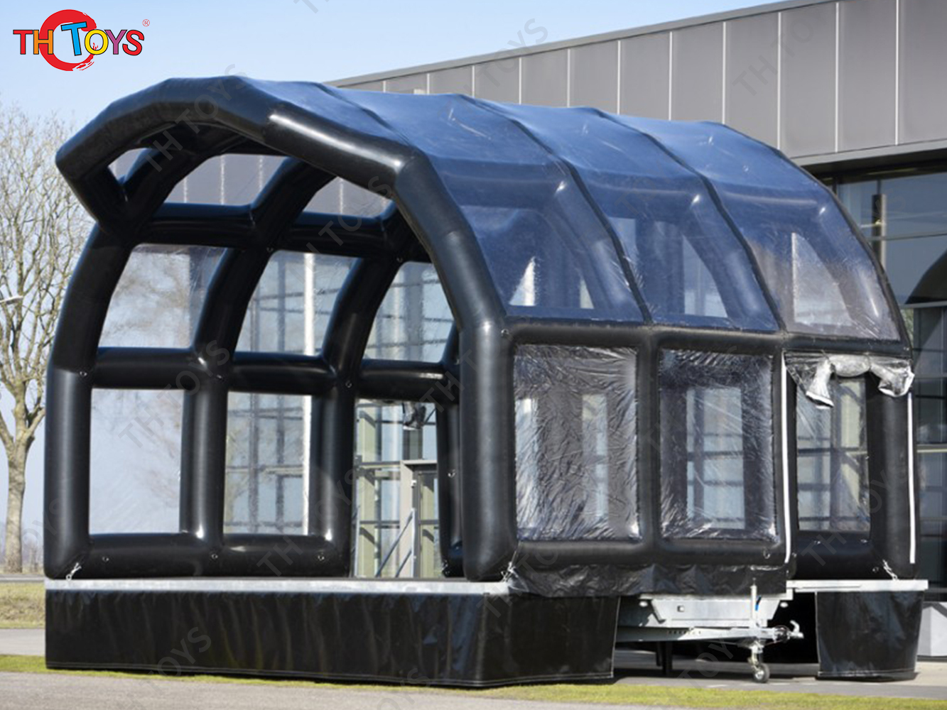 free shipment to sea port, custom airtight outdoor portable transparent inflatable stage cover, commercial inflatable stage tent