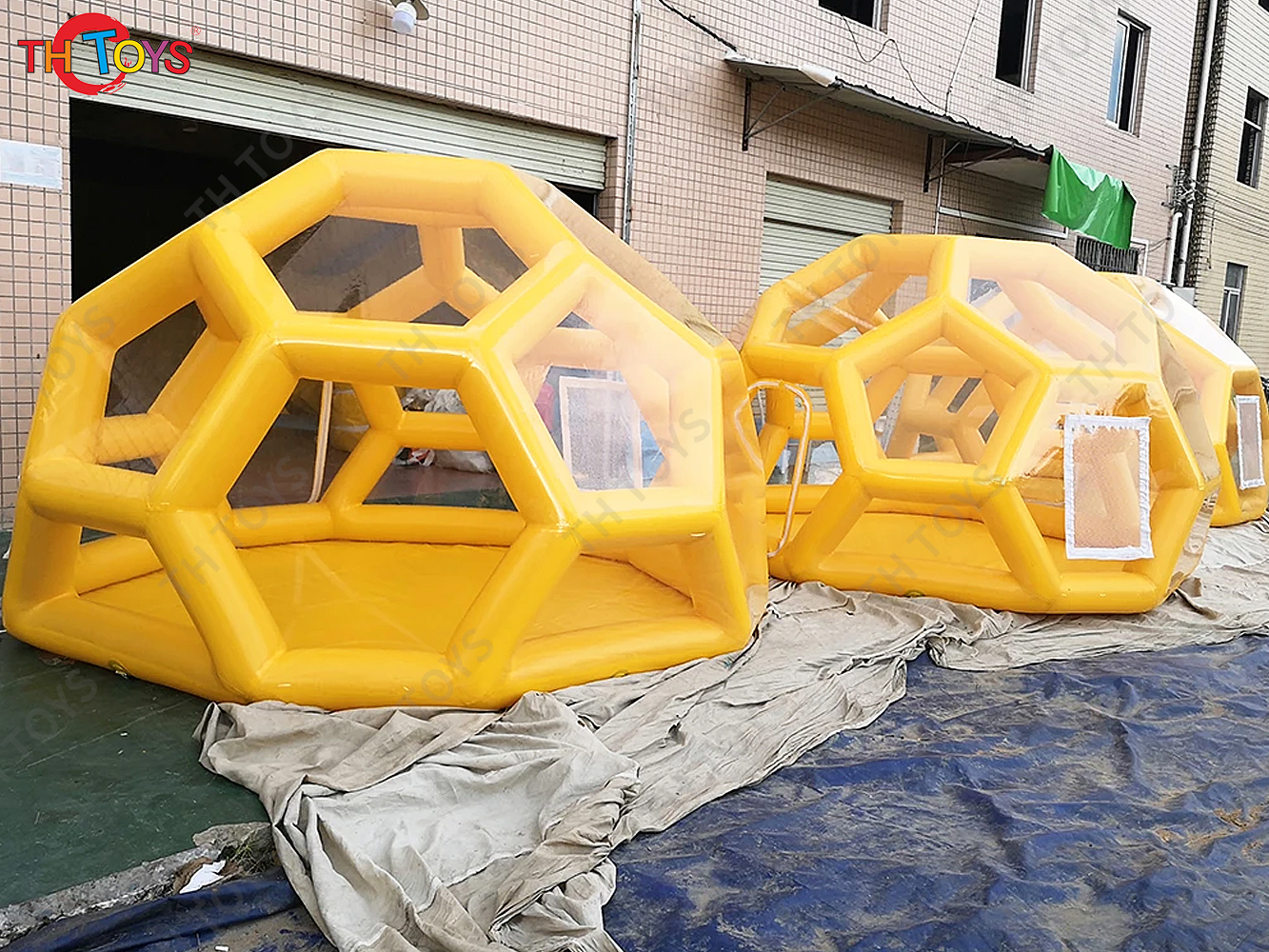 3/4/5m Football Structure Inflatable Bubble Lodge Tent Hotel Room Large Luxury Igloo Dome casa de campaña,Inflatable Garden Tent