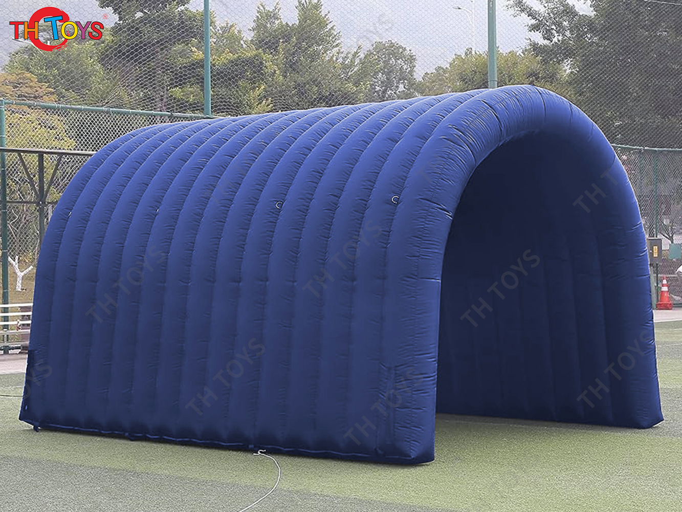 8x5m Rainbow Inflatable Tunnel Entrance Inflatable Sports Tunnel Tent with Blower for Outdoor Events