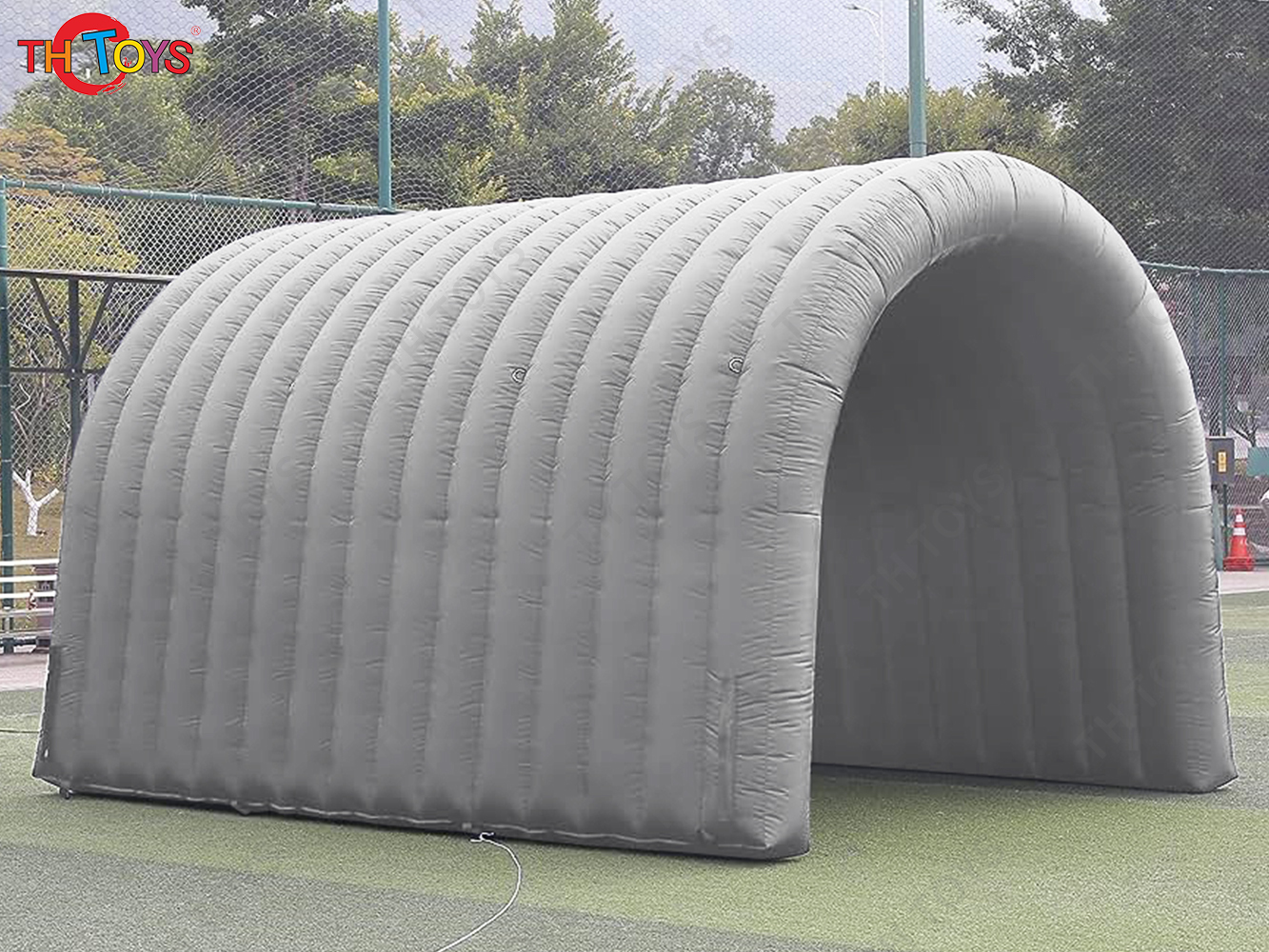 8x5m Rainbow Inflatable Tunnel Entrance Inflatable Sports Tunnel Tent with Blower for Outdoor Events