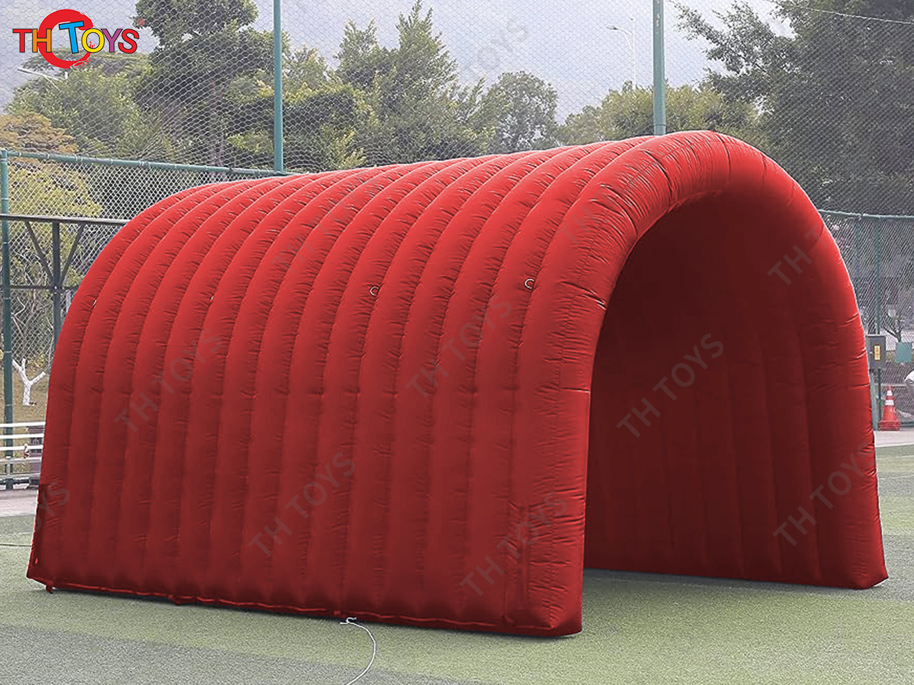 8x5m Rainbow Inflatable Tunnel Entrance Inflatable Sports Tunnel Tent with Blower for Outdoor Events