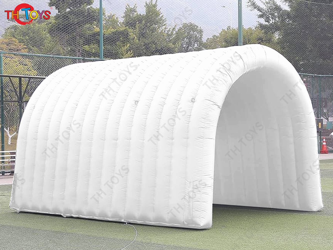8x5m Rainbow Inflatable Tunnel Entrance Inflatable Sports Tunnel Tent with Blower for Outdoor Events