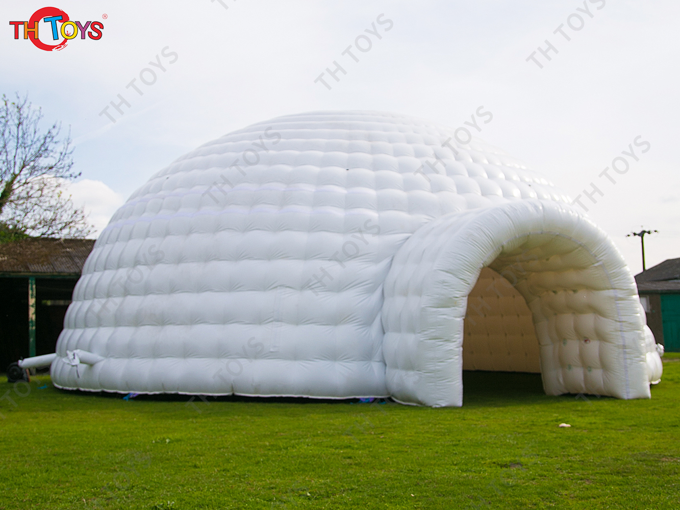free air ship to door!8x4m inflatable dome tent,blow up white bubble tents, good quality inflatable marquee tents