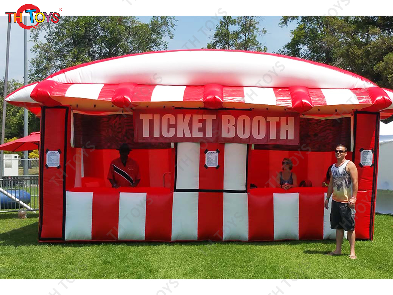 Commercial Inflatable Concession Stand Carnival Inflatable Treat Shop Food Popcorn Kettle Ice Cream Drink Bar Tent Booth