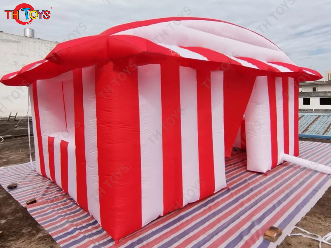 Commercial Inflatable Concession Stand Carnival Inflatable Treat Shop Food Popcorn Kettle Ice Cream Drink Bar Tent Booth
