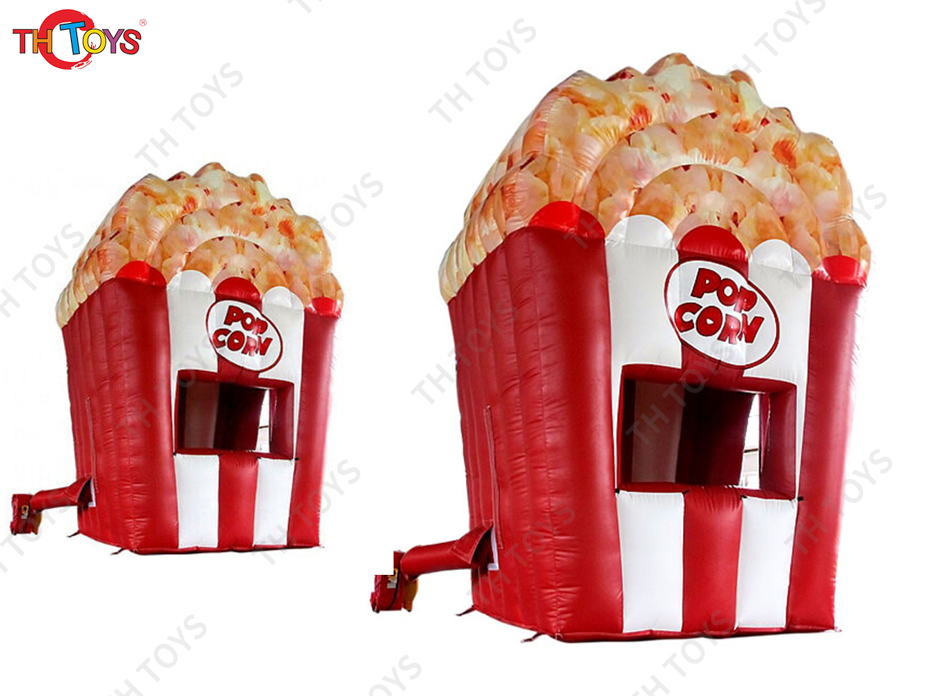 Free air shipping, Candy floss and pop corn inflatable tent store,new design inflatable pop corn booth