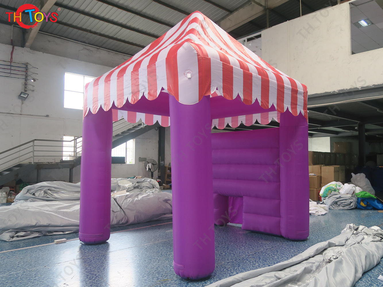 Free Ship to Door 3x3m Purple Inflatable Snack Food Kiosk Booth Tent Carnival Outdoors Promotional Shelter for Sale