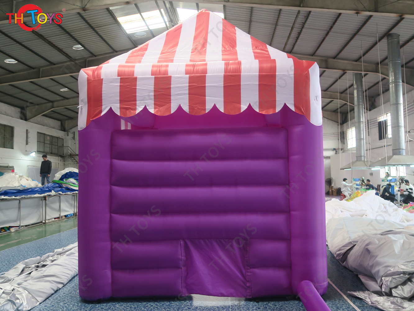 Free Ship to Door 3x3m Purple Inflatable Snack Food Kiosk Booth Tent Carnival Outdoors Promotional Shelter for Sale