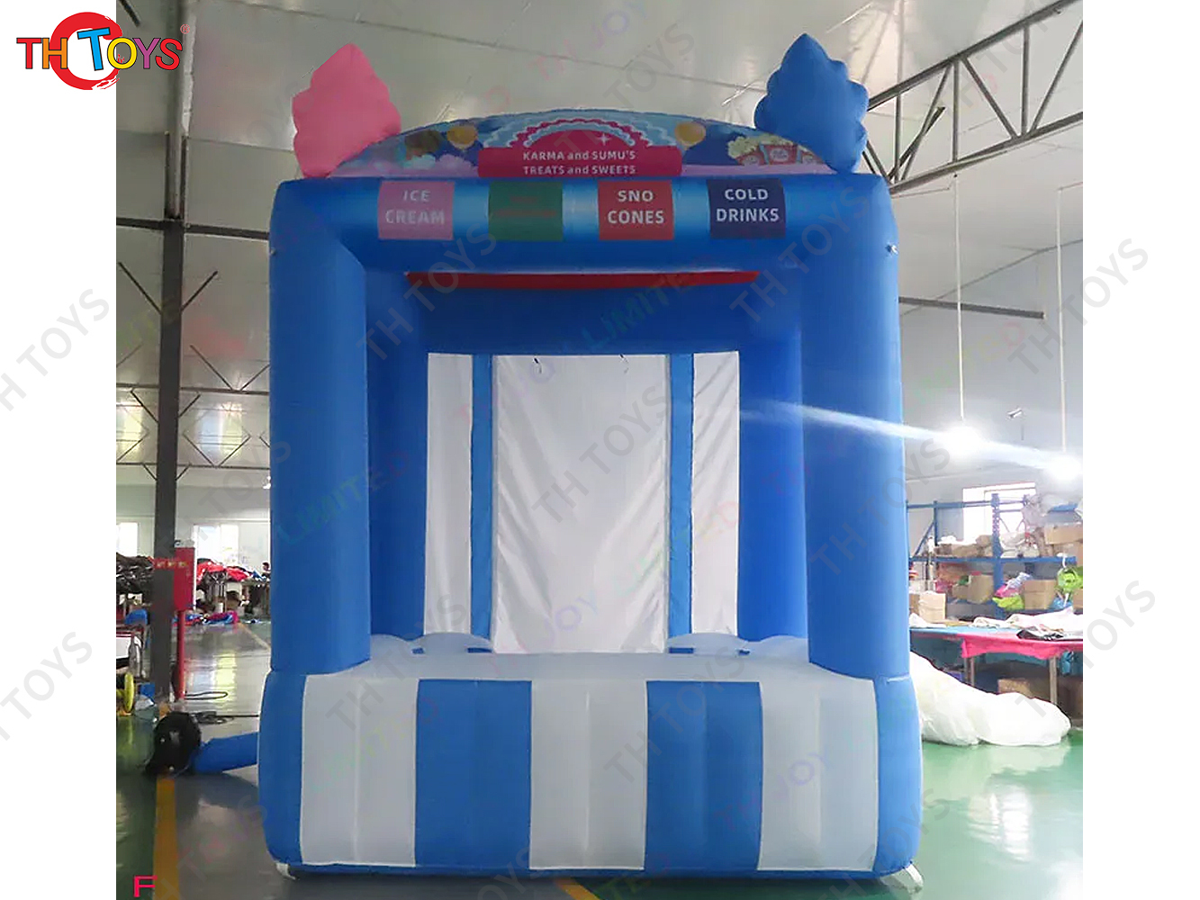 Commercial Inflatable Concession Stand Carnival Inflatable Treat Shop Food Popcorn Kettle Ice Cream Drink Bar Tent Booth