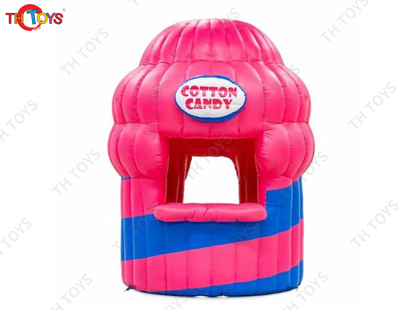 Free air shipping, custom outdoor Cotton candy inflatable booth for carnival activity, pink inflatable snack tent