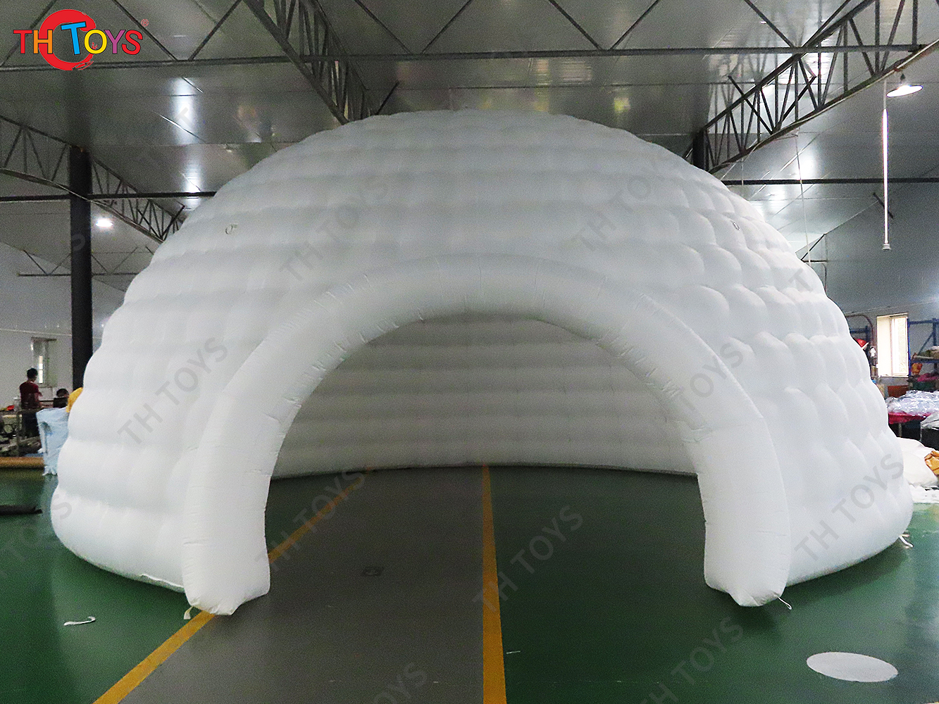free air ship to door, 5m/6m/8m diameter Giant inflatable igloo dome house air dome tents for outdoor events