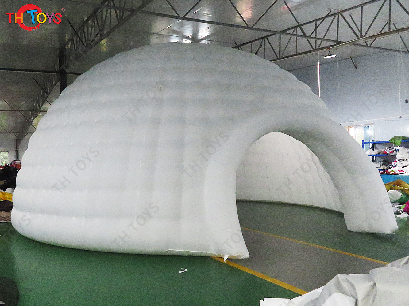 free air ship to door, 5m/6m/8m diameter Giant inflatable igloo dome house air dome tents for outdoor events