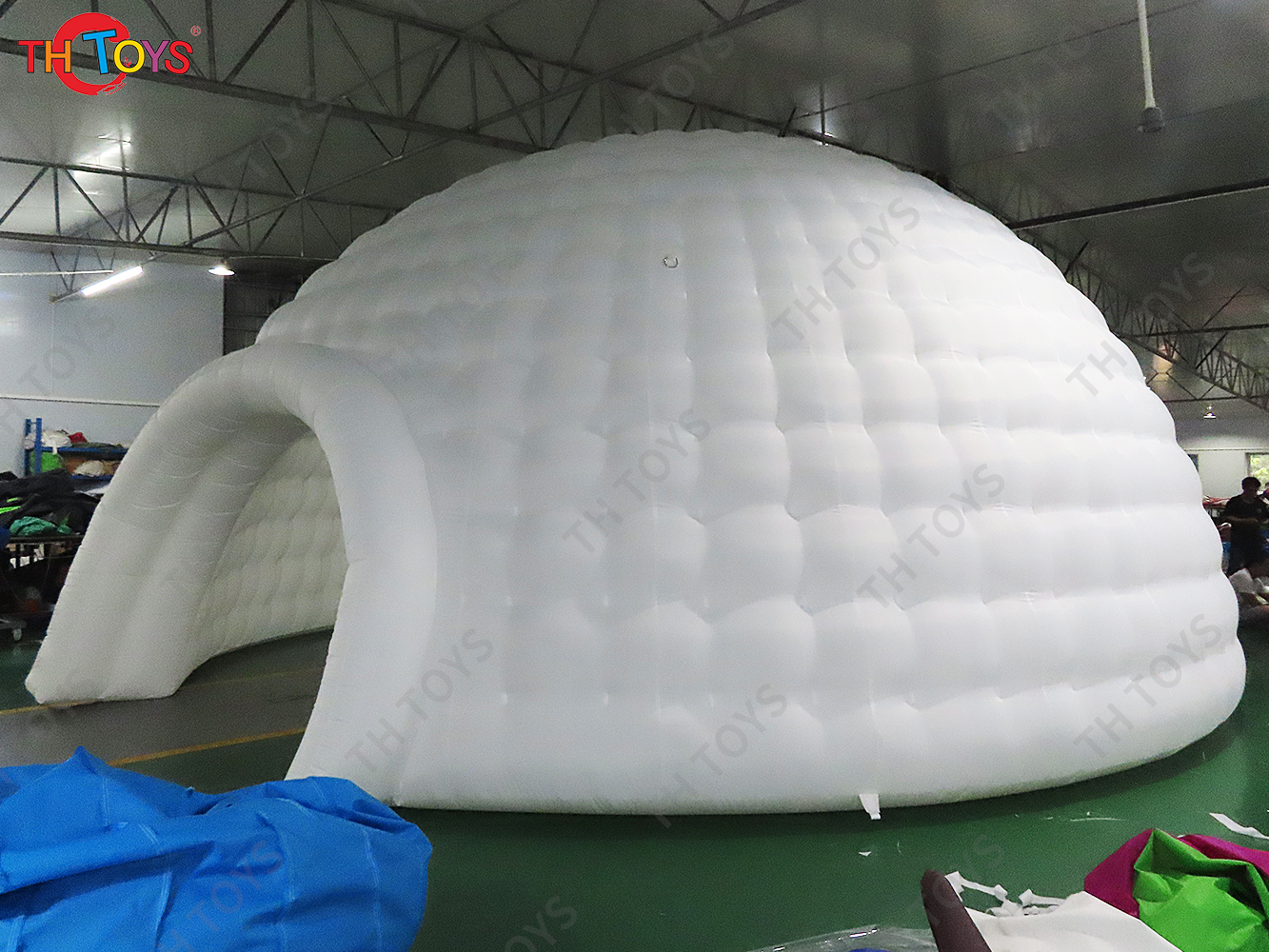 free air ship to door, 5m/6m/8m diameter Giant inflatable igloo dome house air dome tents for outdoor events