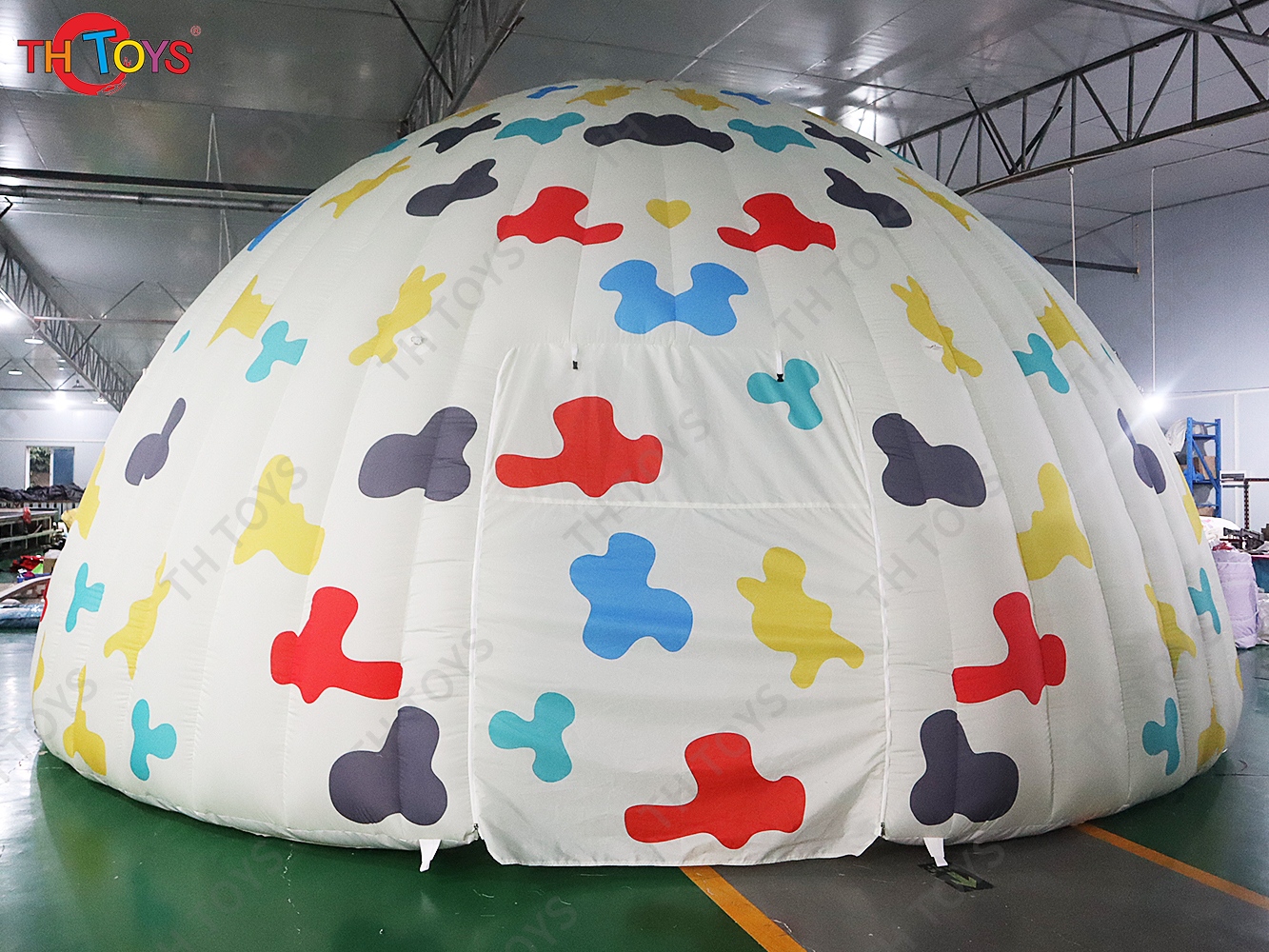 5m/6m/8m Custom Full Printing Outdoor Portable Inflatable Igloo tent, inflatable party dome tent