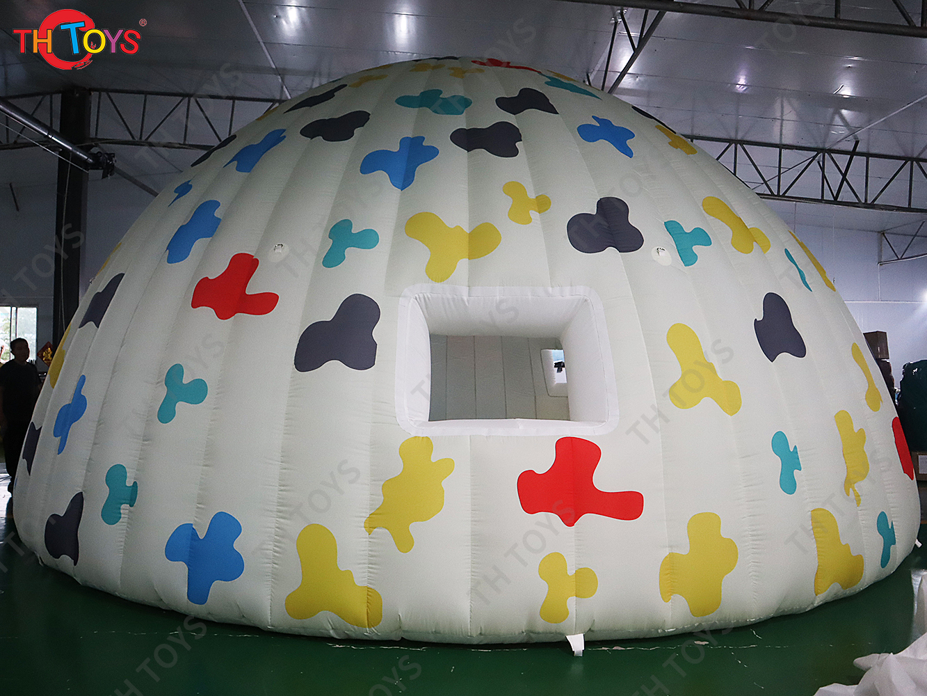 5m/6m/8m Custom Full Printing Outdoor Portable Inflatable Igloo tent, inflatable party dome tent