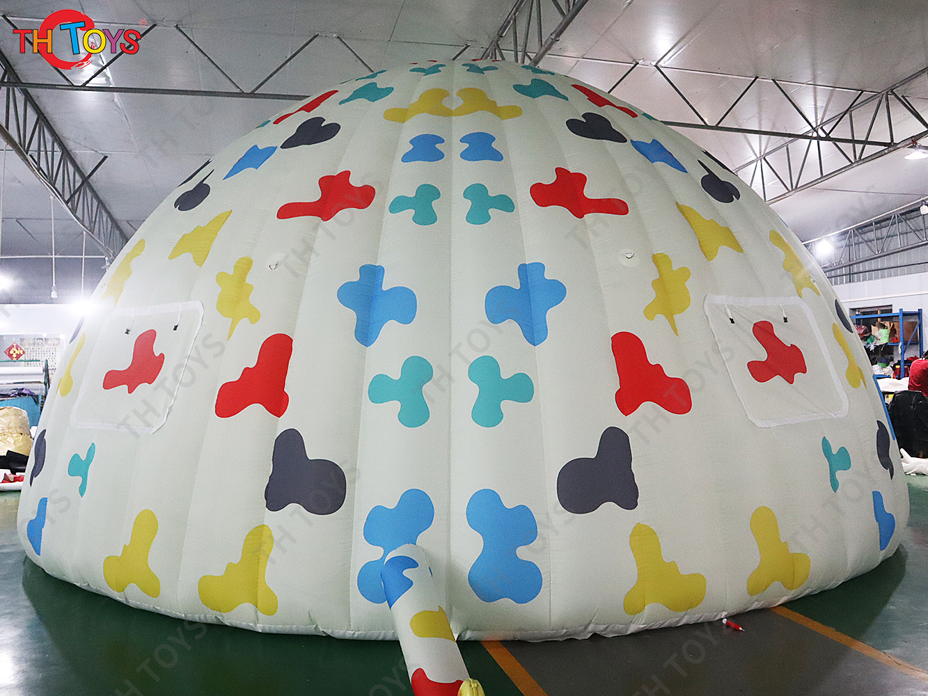 5m/6m/8m Custom Full Printing Outdoor Portable Inflatable Igloo tent, inflatable party dome tent