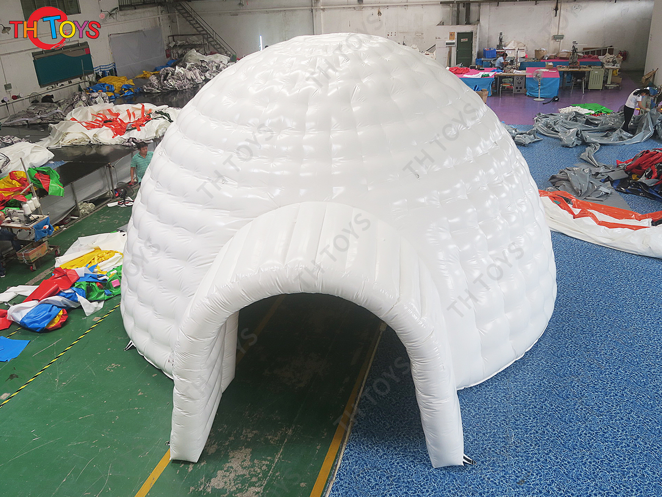 free sea ship to port,8m diameter Custom design outdoor large bubble lodge inflatable tent, pvc inflatable dome tent