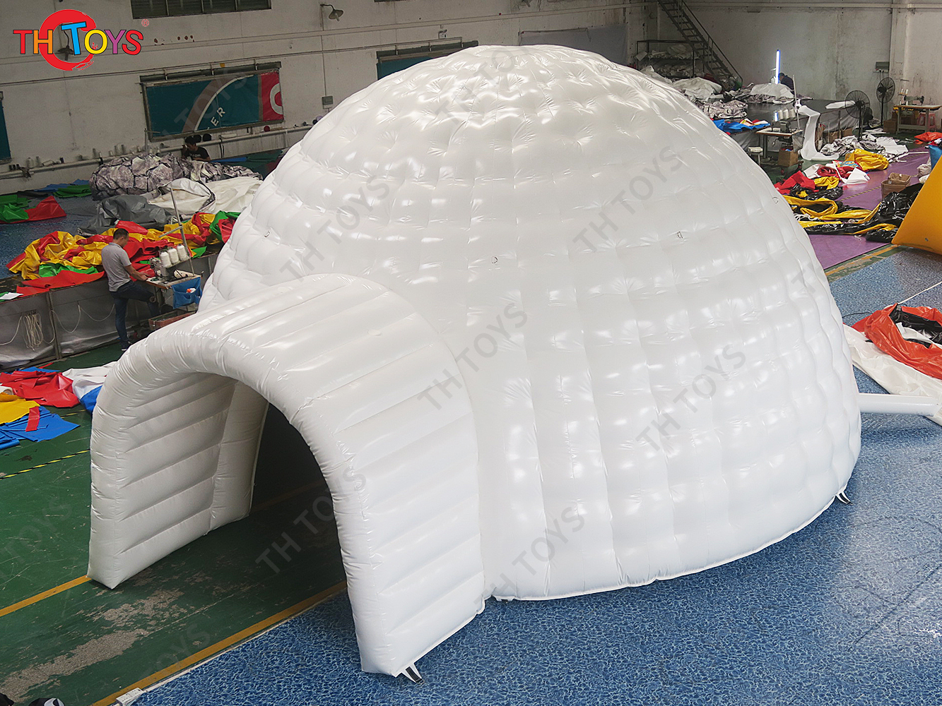 free sea ship to port,8m diameter Custom design outdoor large bubble lodge inflatable tent, pvc inflatable dome tent