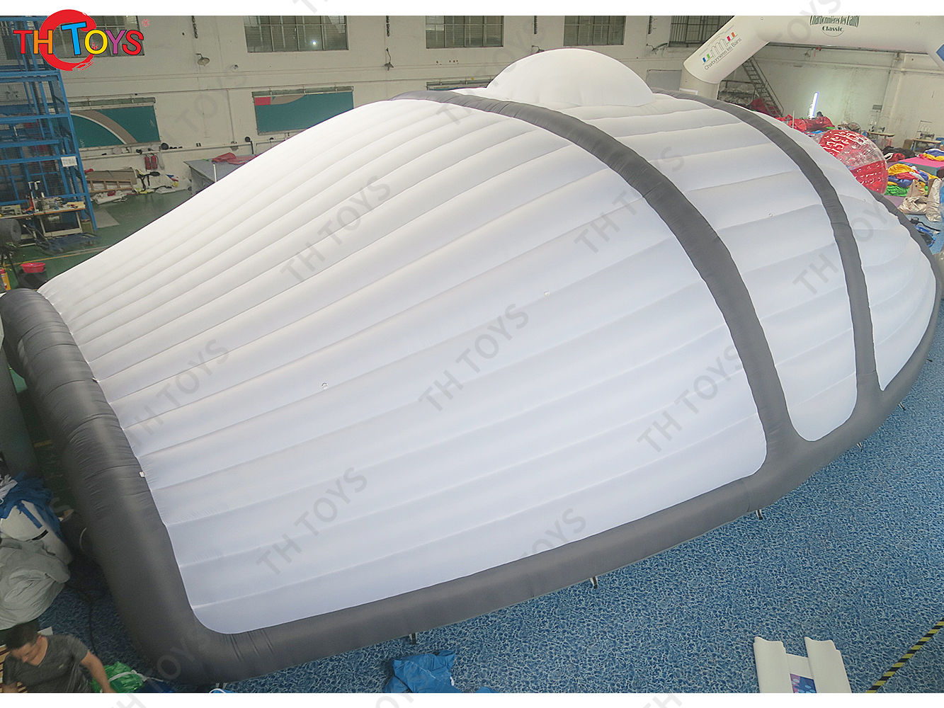 Free Air Shipping to Door 15x8x5mH White Giant Inflatable Igloo Large Dome Tent for Sale