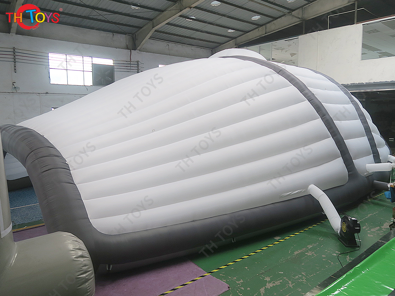 Free Air Shipping to Door 15x8x5mH White Giant Inflatable Igloo Large Dome Tent for Sale